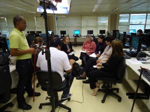 Grava��o da RPC na sede das Redes de Desenvolvimento Local