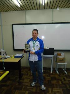 Campeo do Xadrez - Itelvino Rosario empresa ELETROSUL (Foto: Everton Luiz de Souza)