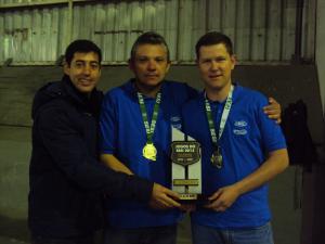Equipe da Santa Maria - Campe da modalidade Truco (Foto: Everton Luiz de Souza)