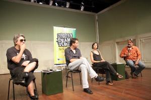 Roberto Alvim,  Gabriela Melo, Mario Bortoloto